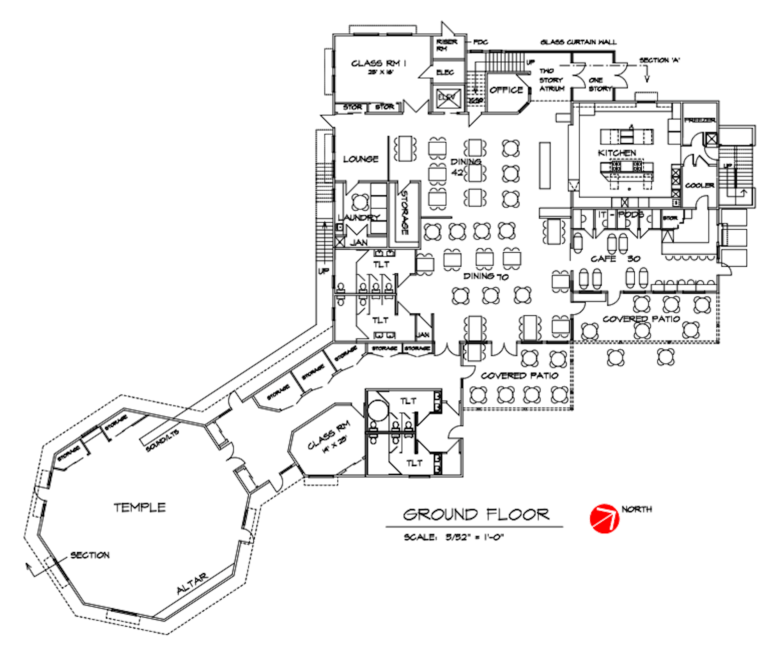 Community Center Floor Plans (Ground Floor)